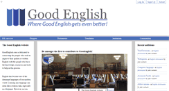 Desktop Screenshot of goodenglish.com